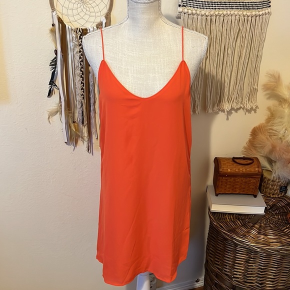 NWT - Coral Spaghetti Strap Mini Dress by Blaque Label/ Size Small - Picture 2 of 11